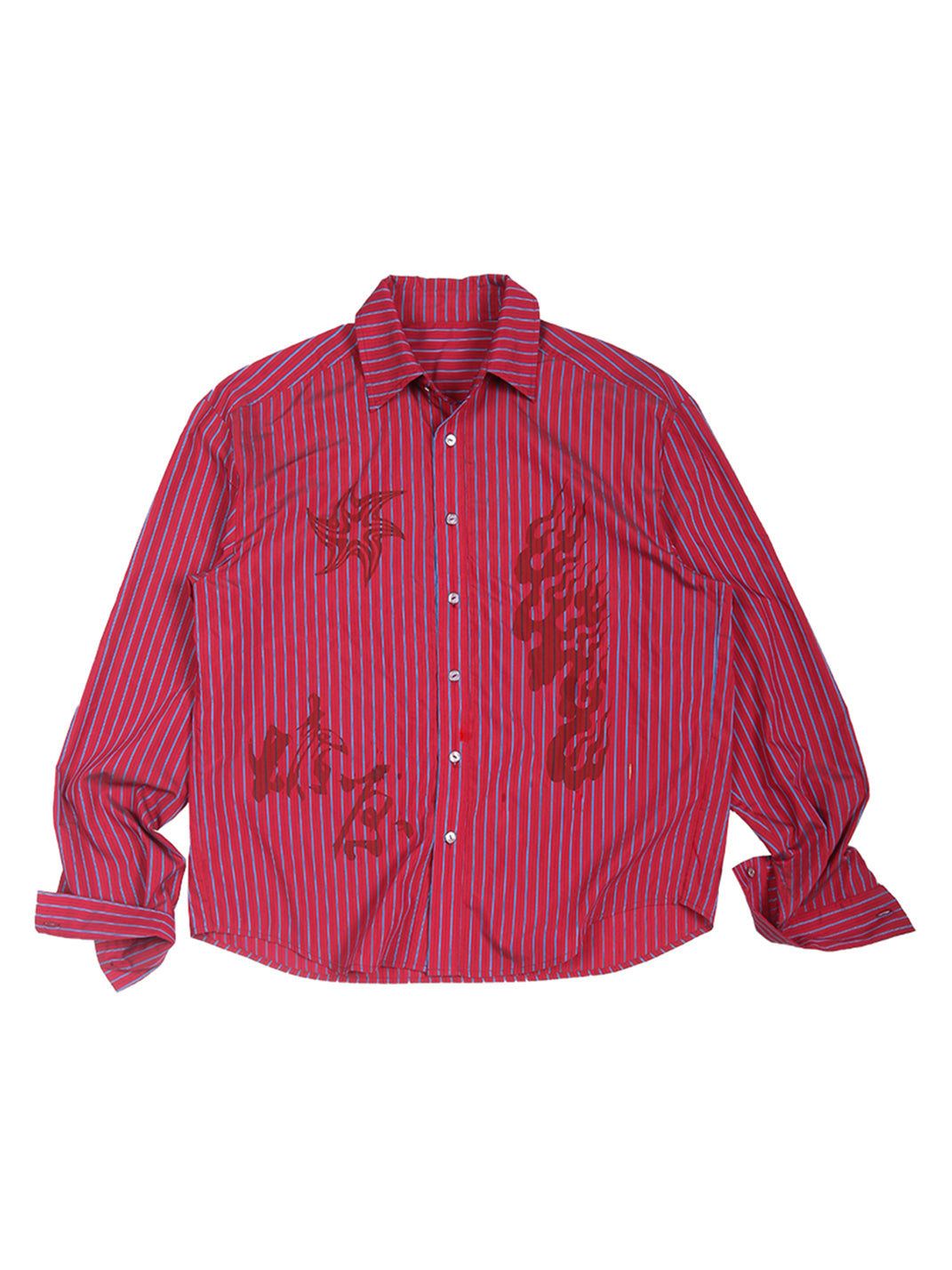 TREclub | Retro Fire Red Stripe Shirt - PSYLOS 1, TREclub | Retro Fire Red Stripe Shirt, Men's Wear, TREclub, PSYLOS 1